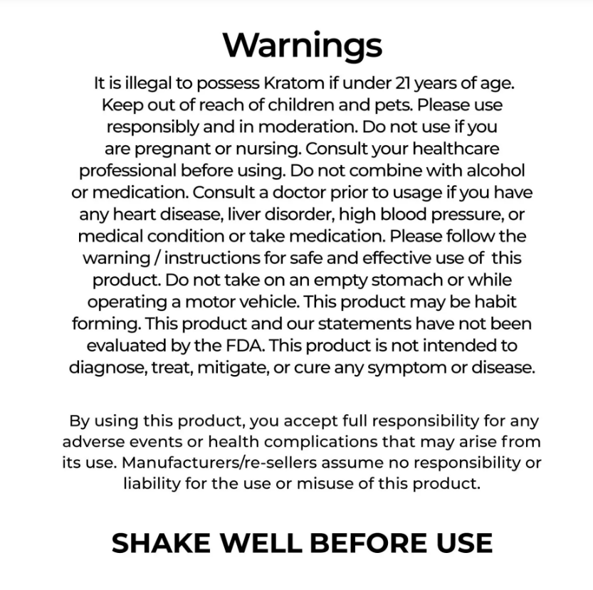 Prof Whyte’s K-PLEX Citrus Blast Kratom Extract Shot – 150mg Liquid