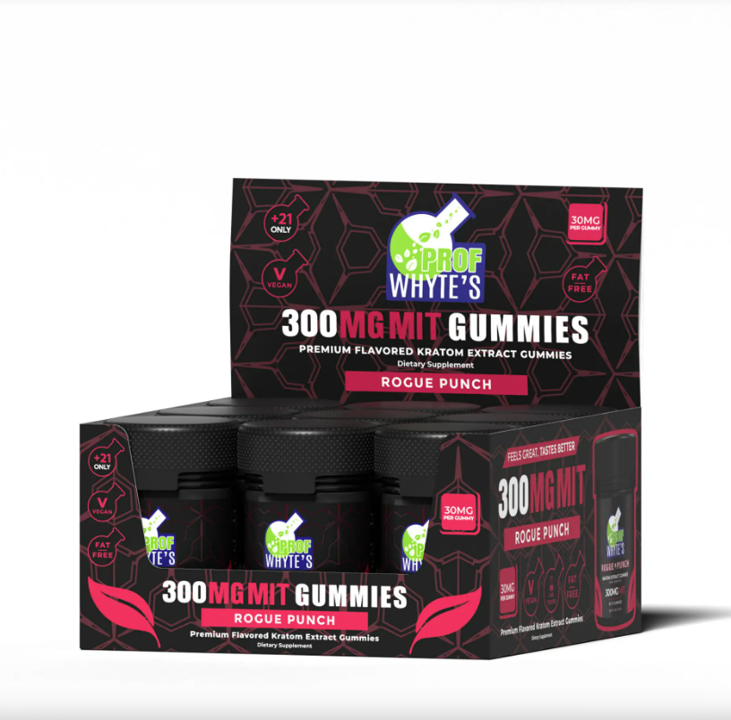 Prof Whyte's Rogue Punch Kratom Extract Gummies 300mg MIT 10ct gummies