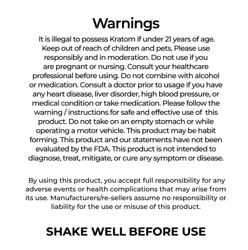 Prof Whyte’s K-Plex Rogue Punch Kratom Extract Shot – 300mg Liquid