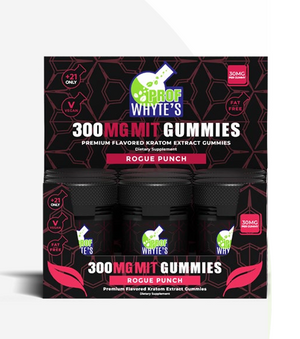 Prof Whyte's Rogue Punch Kratom Extract Gummies 300mg MIT 10ct gummies