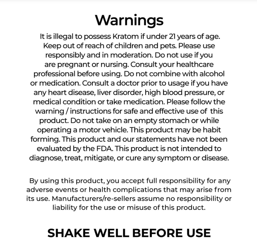 Prof Whyte’s K-PLEX Blueberry Lemonade Kratom Extract Shot – 450mg (60mL)
