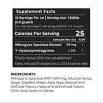 Prof Whyte's Blue Razz Kratom Extract Gummies 50 MIT per gummy 500MIT Total 10ct gummies
