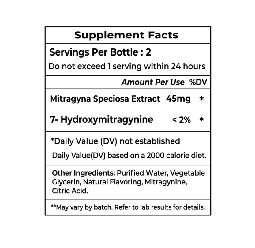 Prof Whyte’s Ultimate Gold Kratom Extract Shot – 90mg MIT Liquid