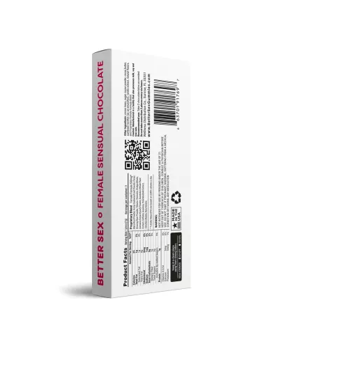 Female Sensual Dark Chocolate Bars - Female Enhancment - Better Sex (Box of 10) -Display