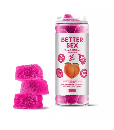 Better Sex - Female Sensual Gummies - Strawberry - 30