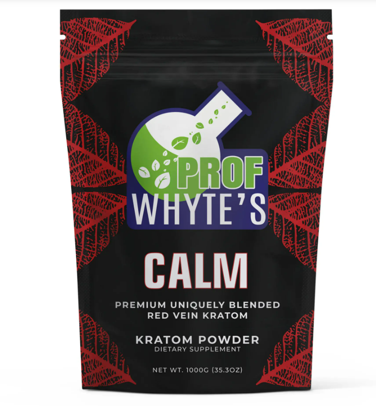 Prof Whyte’s Calm – Red Vein Kratom Powder (Premium Grade)