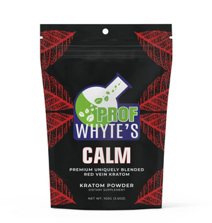 Prof Whyte’s Calm – Red Vein Kratom Powder (Premium Grade)