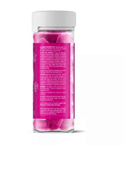 Love Bites Female Sensual Gummies - Strawberry - 30ct bottle