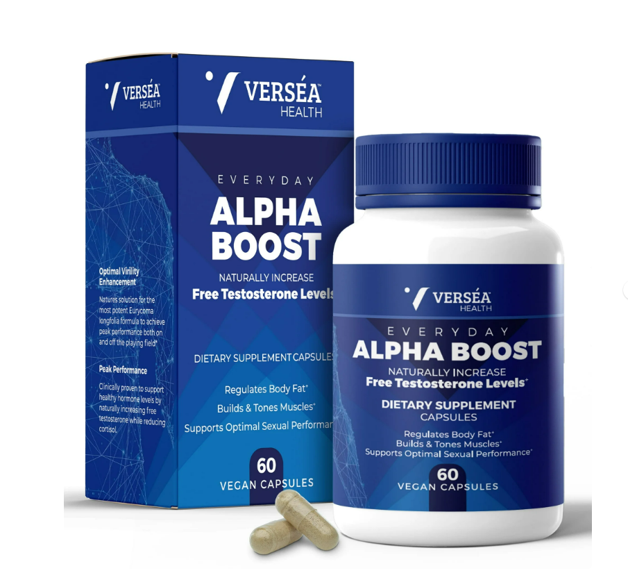 Verséa Everyday Alpha Boost Supplement - Boosts Free Testosterone, Energy, Stamina & Libido