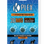 K-PLEX 7-Hydroxymitragynine Blue Razz Tablets Kratom Blister Packs