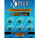 K-PLEX 7-Hydroxymitragynine Blue Razz Tablets Kratom Blister Packs