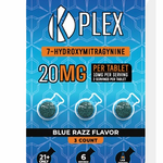 K-PLEX 7-Hydroxymitragynine Blue Razz Tablets Kratom Blister Packs
