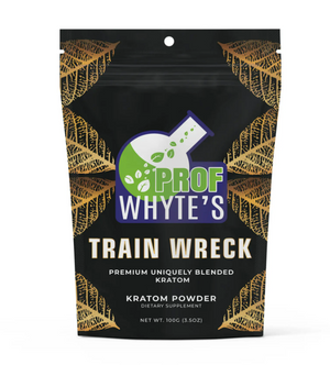 Prof Whyte’s Trainwreck Kratom Powder – Red, Green & White Vein Blend | Full Spectrum | Lab-Tested