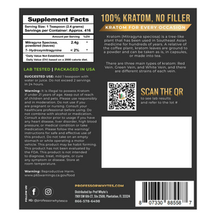 Prof Whyte’s Trainwreck Kratom Powder – Red, Green & White Vein Blend | Full Spectrum | Lab-Tested