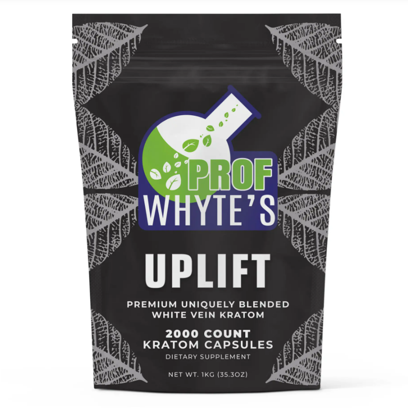 Prof Whyte's Uplift Premium Uniquely Blended Kratom Capsules Bottle