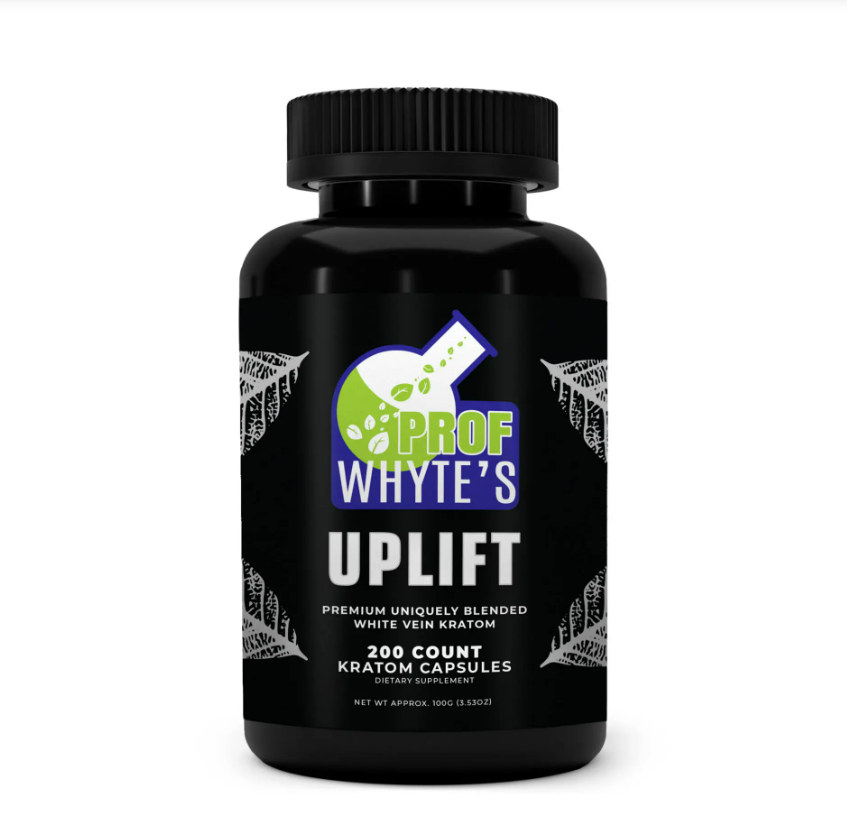 Prof Whyte's Uplift Premium Uniquely Blended Kratom Capsules Bottle
