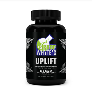 Prof Whyte's Uplift Premium Uniquely Blended Kratom Capsules Bottle