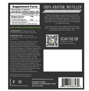 Prof Whyte's Uplift Premium Uniquely Blended Kratom Capsules Bottle